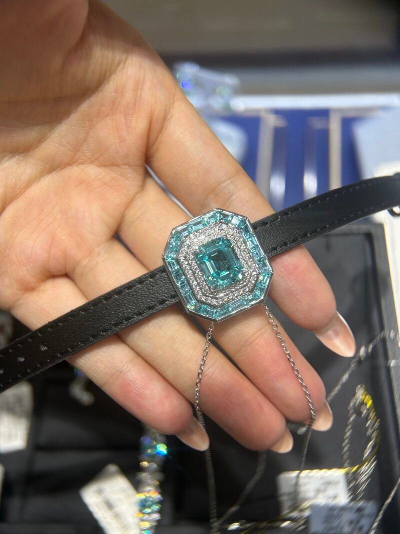 5. Lab-grown colored gemstone bracelets