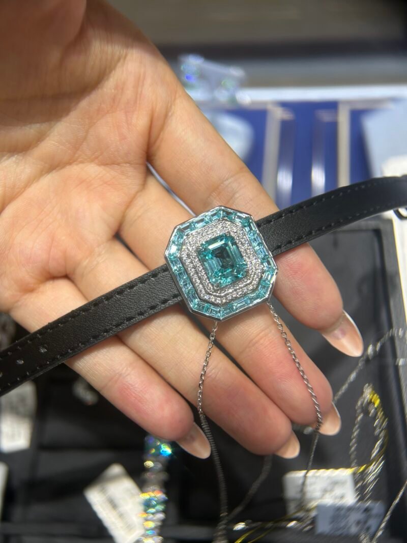 5. Lab-grown colored gemstone bracelets